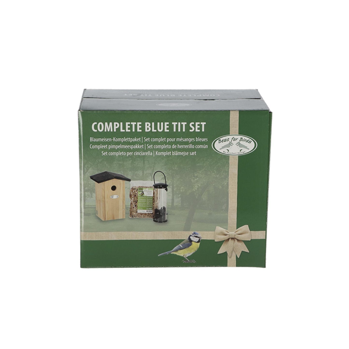 Pimpelmeespakket - Vogelhuis en Vogelvoeding - Tuinaccessoires Plant Greenify